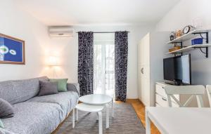 Televízia a/alebo spoločenská miestnosť v ubytovaní Apartman Crikvenica