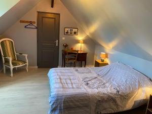 Postel nebo postele na pokoji v ubytování La charetterie