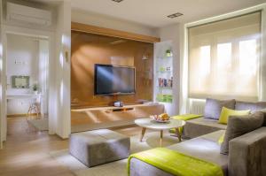 Televízia a/alebo spoločenská miestnosť v ubytovaní Apartment Cubo Maksimir 1