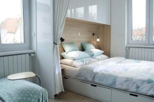 Posteľ alebo postele v izbe v ubytovaní Apartment Cubo Maksimir 1