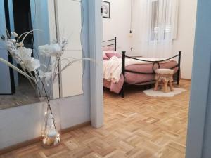 Postel nebo postele na pokoji v ubytování Casa Agata, accogliente appartamento nel centro storico