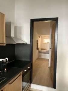 Kuchyň nebo kuchyňský kout v ubytování Apartmán Český Ráj