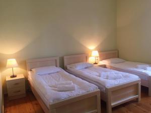 Voodi või voodid majutusasutuse Holiday House toas