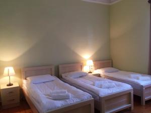 Voodi või voodid majutusasutuse Holiday House toas