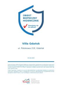 a screenshot of a website with a check breach emergency healthcare sign at Villa Gdańsk in Gdańsk +86 photos