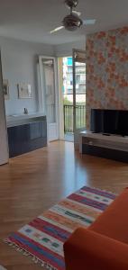 Televízia a/alebo spoločenská miestnosť v ubytovaní Residence Edera
