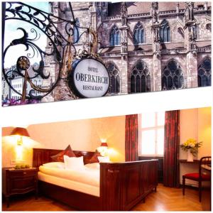 Postel nebo postele na pokoji v ubytování Boutiquehotel Oberkirch im Zentrum