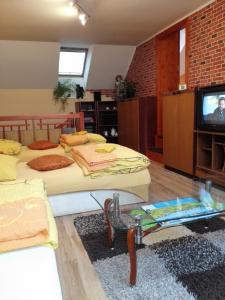 A television and/or entertainment centre at Apartmán Slnečnica