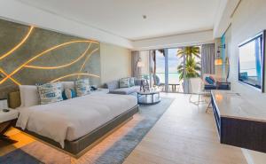 Postel nebo postele na pokoji v ubytování The Lind Boracay