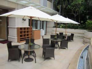 Patio nebo venkovní prostory v ubytování Fullon Hotel Kaohsiung