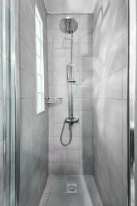 A bathroom at Old Athens style 1bdr with Acropolis view rooftop!