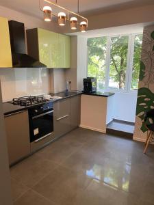 Køkken eller tekøkken på Mery Luxury Apartment