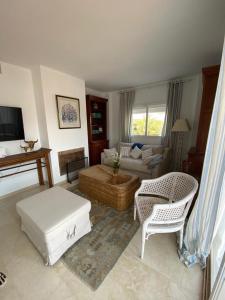 Posezení v ubytování Apartemento del vista