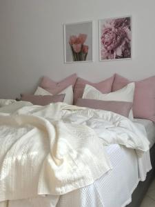 Letto o letti in una camera di Volta Superior Studios