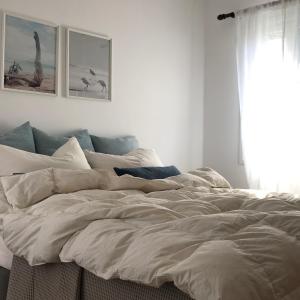 Letto o letti in una camera di Volta Superior Studios