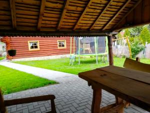 A garden outside Zrub Liptovec