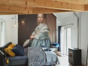 TV a/nebo společenská místnost v ubytování Hofstede 's Gravenhoek