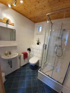 Koupelna v ubytování Gasthof Zum Amboss