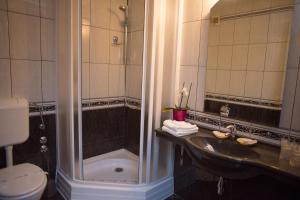 Koupelna v ubytování Hotel Marami