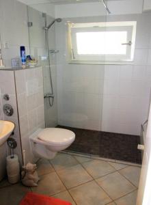 Koupelna v ubytování Sasishaus