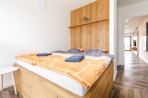 Ένα ή περισσότερα κρεβάτια σε δωμάτιο στο Mountain view apartment