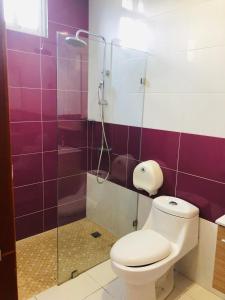Koupelna v ubytování Dpravia Hotel SRL