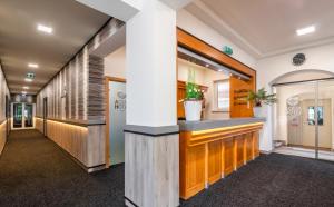 Kuchyňa alebo kuchynka v ubytovaní Aqua Hotel Termál
