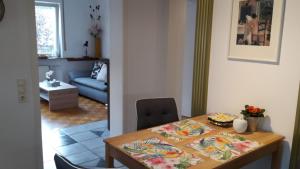 Χώρος καθιστικού στο Ferienwohnung Hagelstein