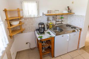 A kitchen or kitchenette at Apartments Kaktus Orebic
