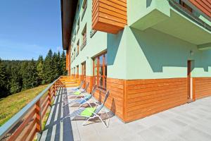 Balkón alebo terasa v ubytovaní Apartman 105 Pec pod Sněžkou