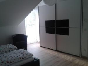 Postel nebo postele na pokoji v ubytování Haus Senel