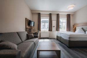Postel nebo postele na pokoji v ubytování Hotel Restaurant Roemer