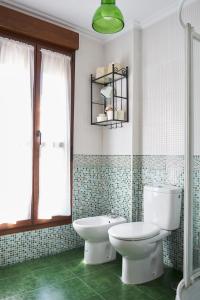 een badkamer met een toilet en een wastafel bij San Pedro Villoria in Pola de Laviana