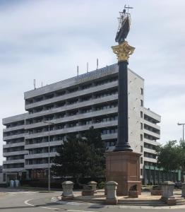Budova, kde se aparthotel nachází