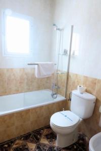 Koupelna v ubytování Hostal Jaufil