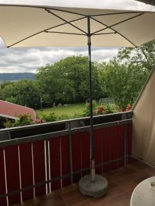 En balkon eller terrasse på Ferienhaus Keller