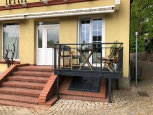 Balkón nebo terasa v ubytování Apartment in Wiek