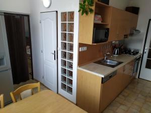 Kuchyň nebo kuchyňský kout v ubytování Apartmán Jan + 10 fotografií