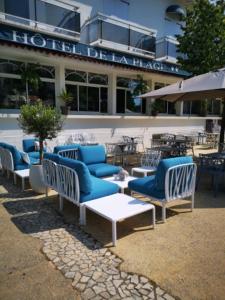 Χώρος καθιστικού στο Hôtel de la Plage