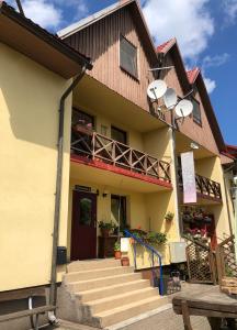 Balkón nebo terasa v ubytování Apartamentai Viktorija