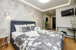 Voodi või voodid majutusasutuse Skalinada Sea View toas