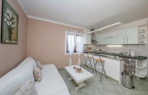 Kuchyň nebo kuchyňský kout v ubytování Apartments Debelić