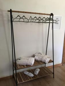 Postel nebo postele na pokoji v ubytování De Skure