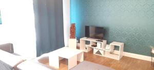 TV a/nebo společenská místnost v ubytování Appart PP