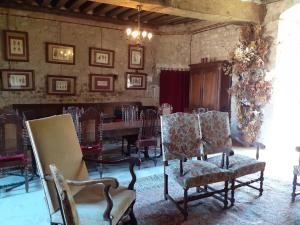 Posezení v ubytování Chateau de Chémery