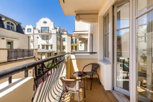 A balcony or terrace at Happy Stay Sopot Monte Cassino 40