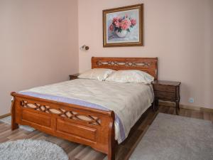 Posteľ alebo postele v izbe v ubytovaní Apartamenty na Cichej 5 a4