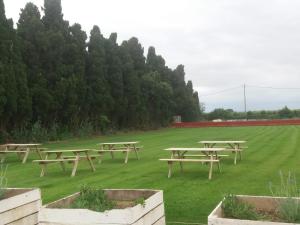A garden outside La Masia