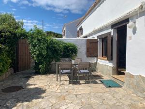 Un patio sau altă zonă în aer liber la Casa Rural Aldea Chica