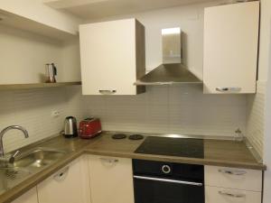 Kuchyň nebo kuchyňský kout v ubytování Apartma Jadran